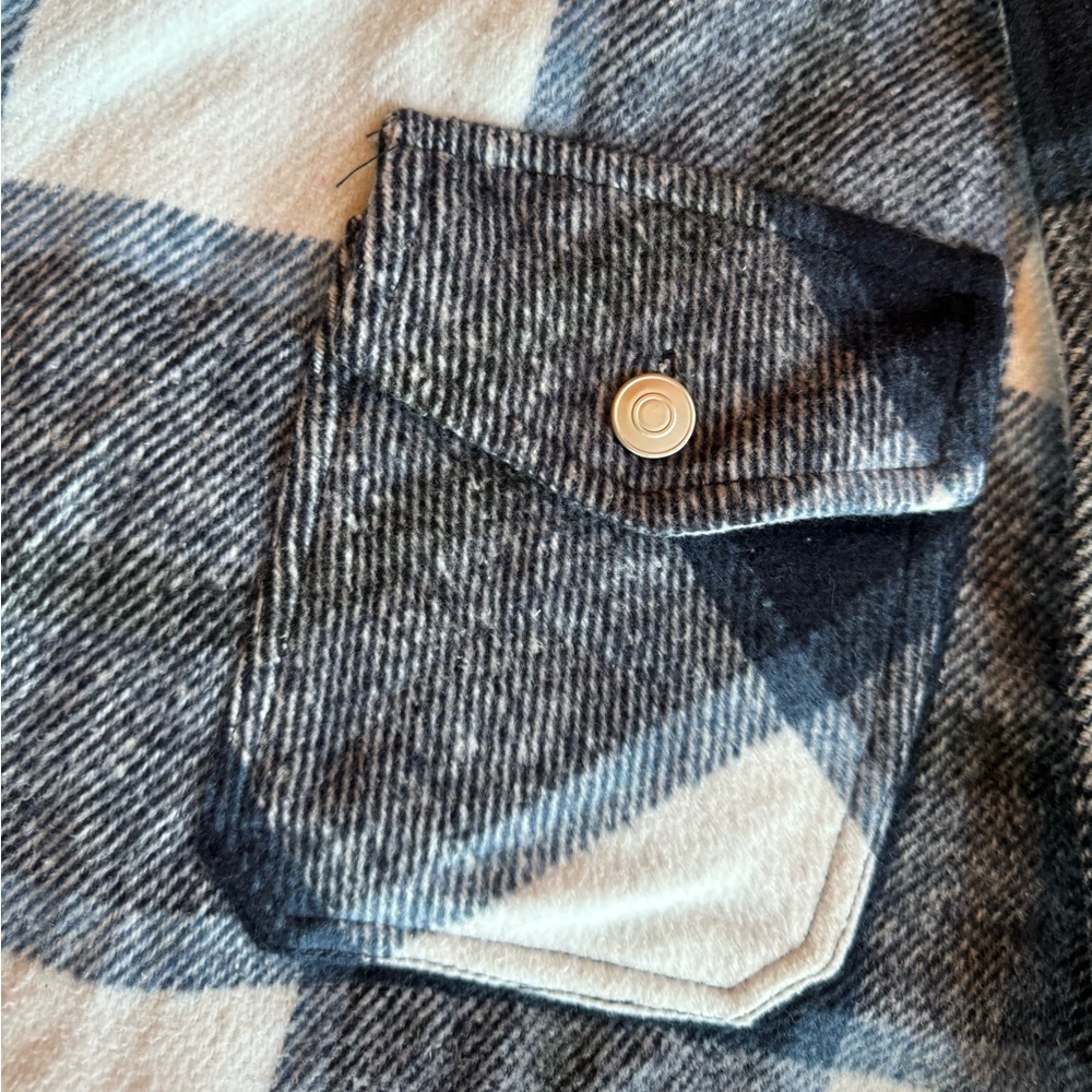 Navy plaid oversized Shacket 3XL by Davi & Dani - Picture 7 of 7